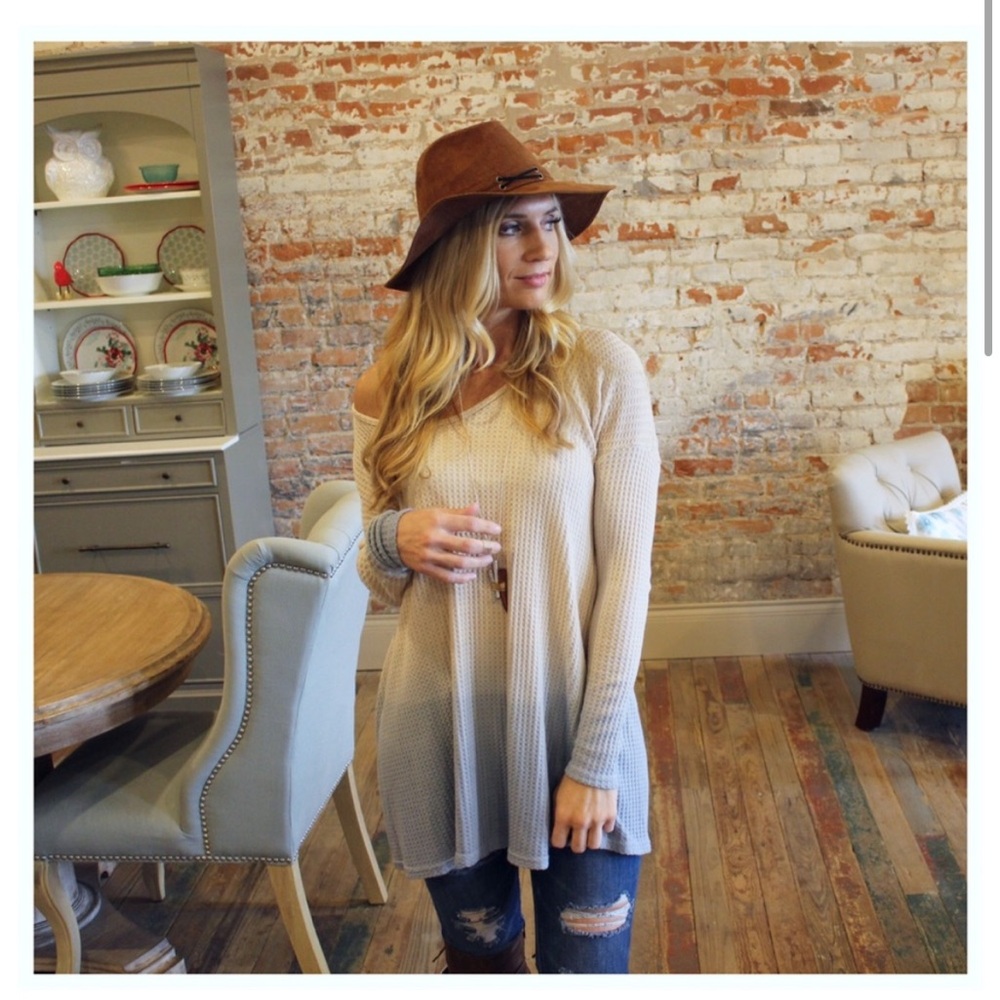 Ombre Waffle Tunic